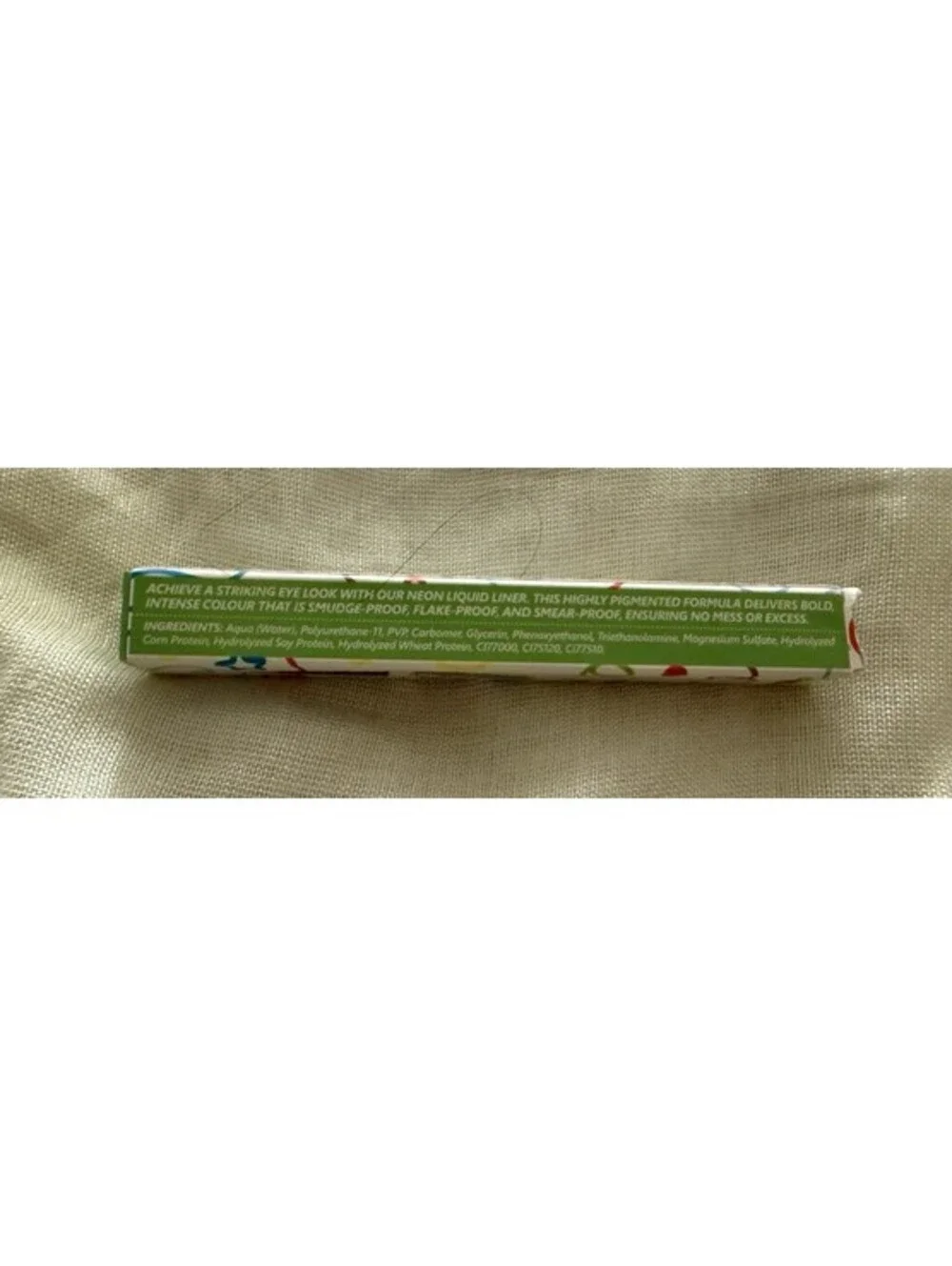 Pagevine Neon Green Liquid Eyeliner UV Black Light Glow Smudge Proof NEW